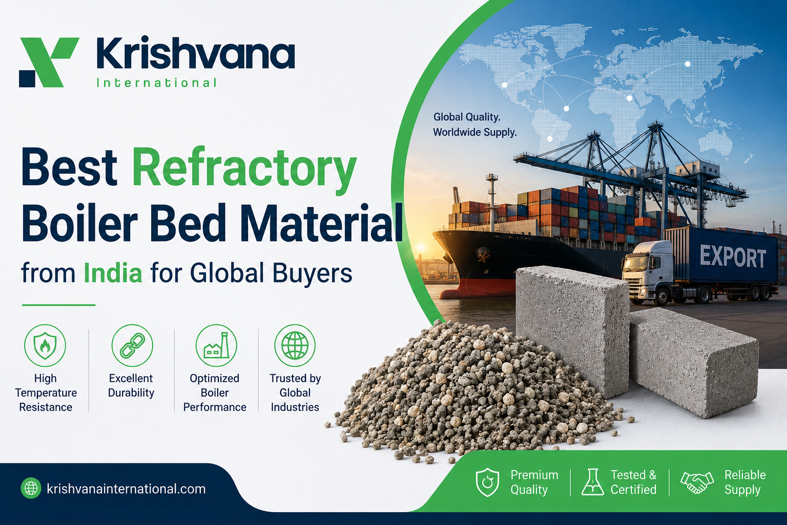 Best Refractory Boiler Bed Material from India for Global Buyers