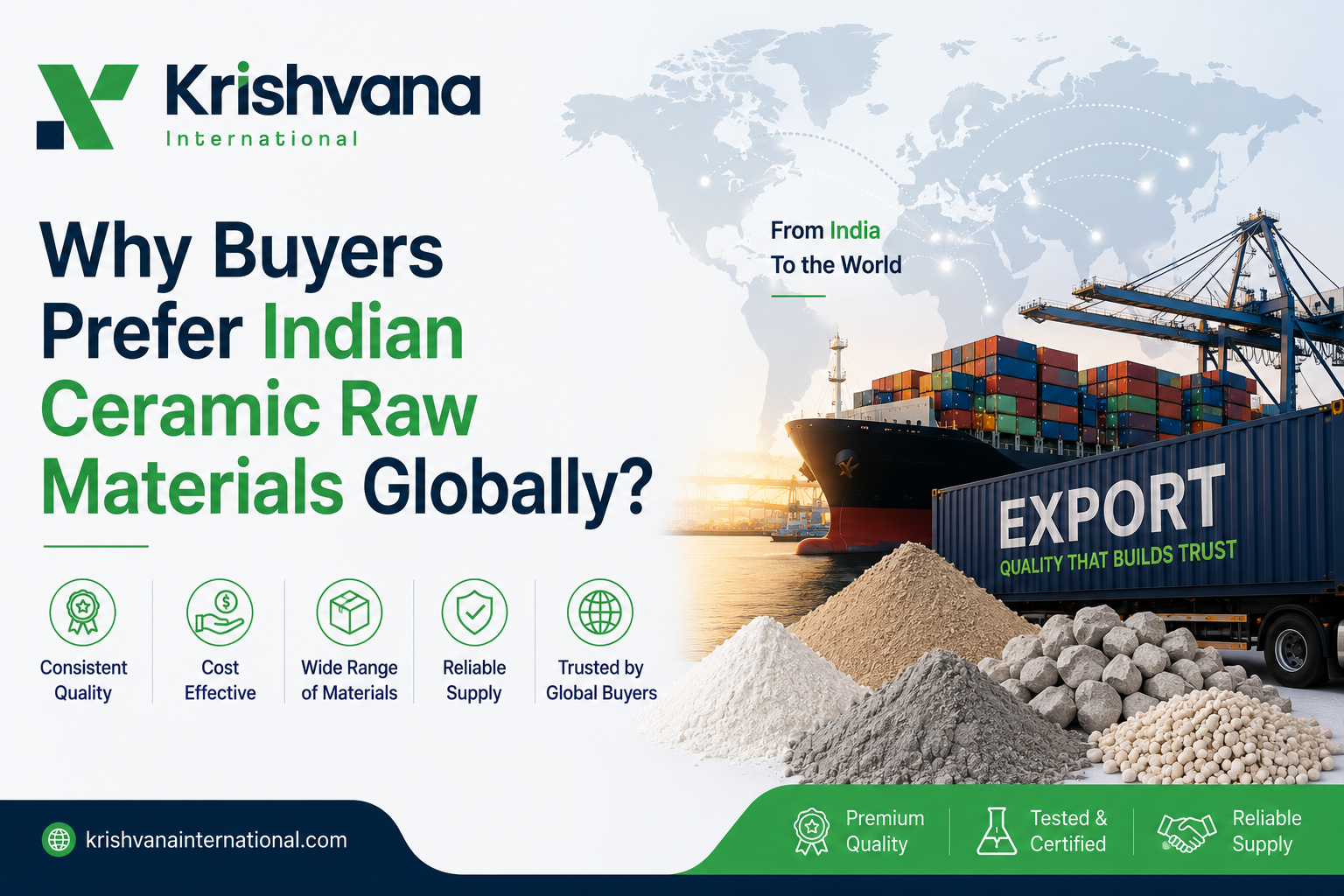 Why Buyers Prefer Indian Ceramic Raw Materials Globally?