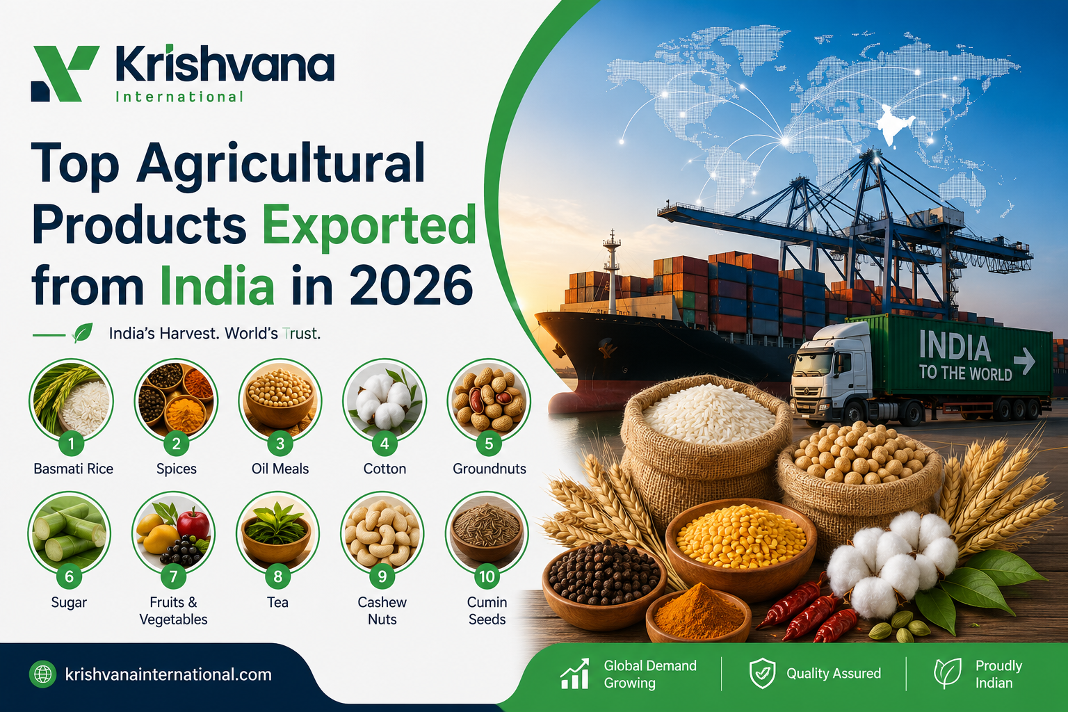 Top Agricultural Products Exported from India in 2026